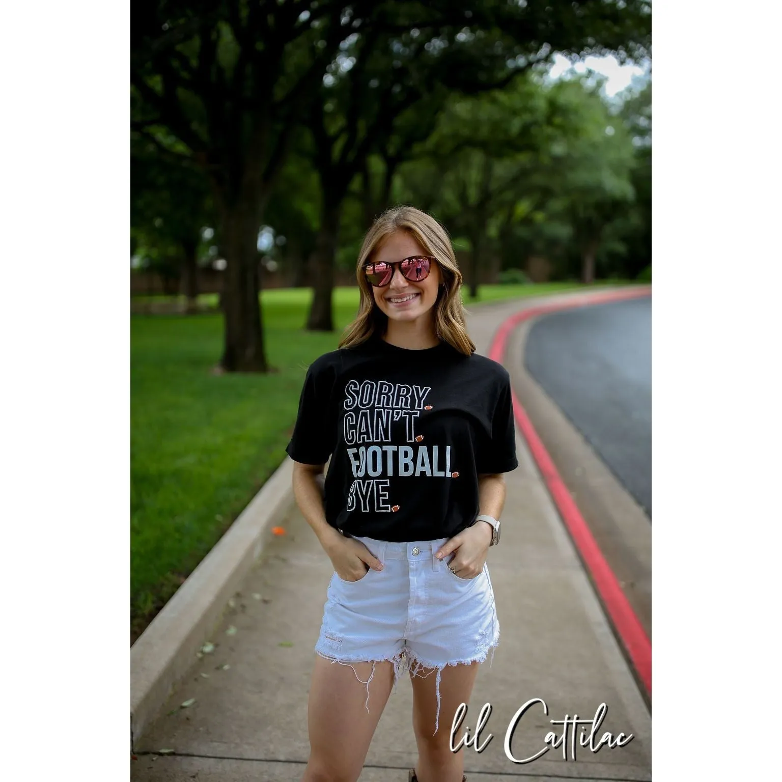 Sorry Can't Football Bye - Football Tee