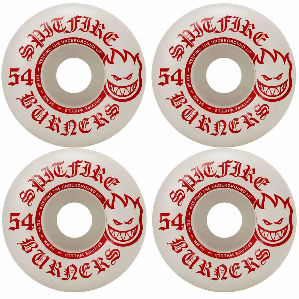 Spitfire Skateboard Wheels 99DU Burner Multi 54mm