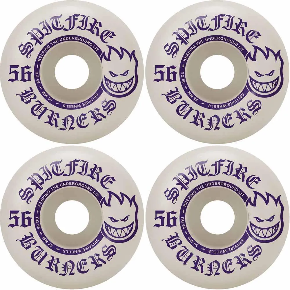 Spitfire Skateboard Wheels 99DU Burner Multi 56mm