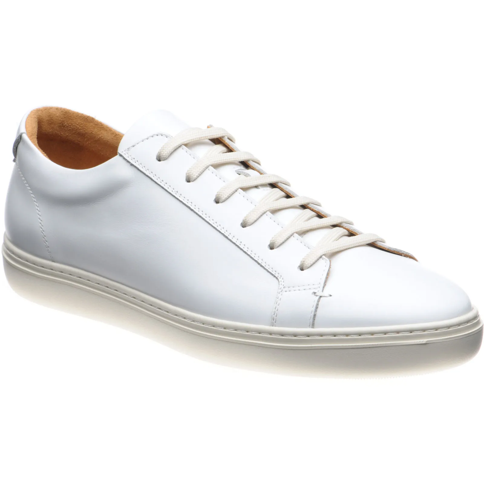 Split leather rubber-soled trainers