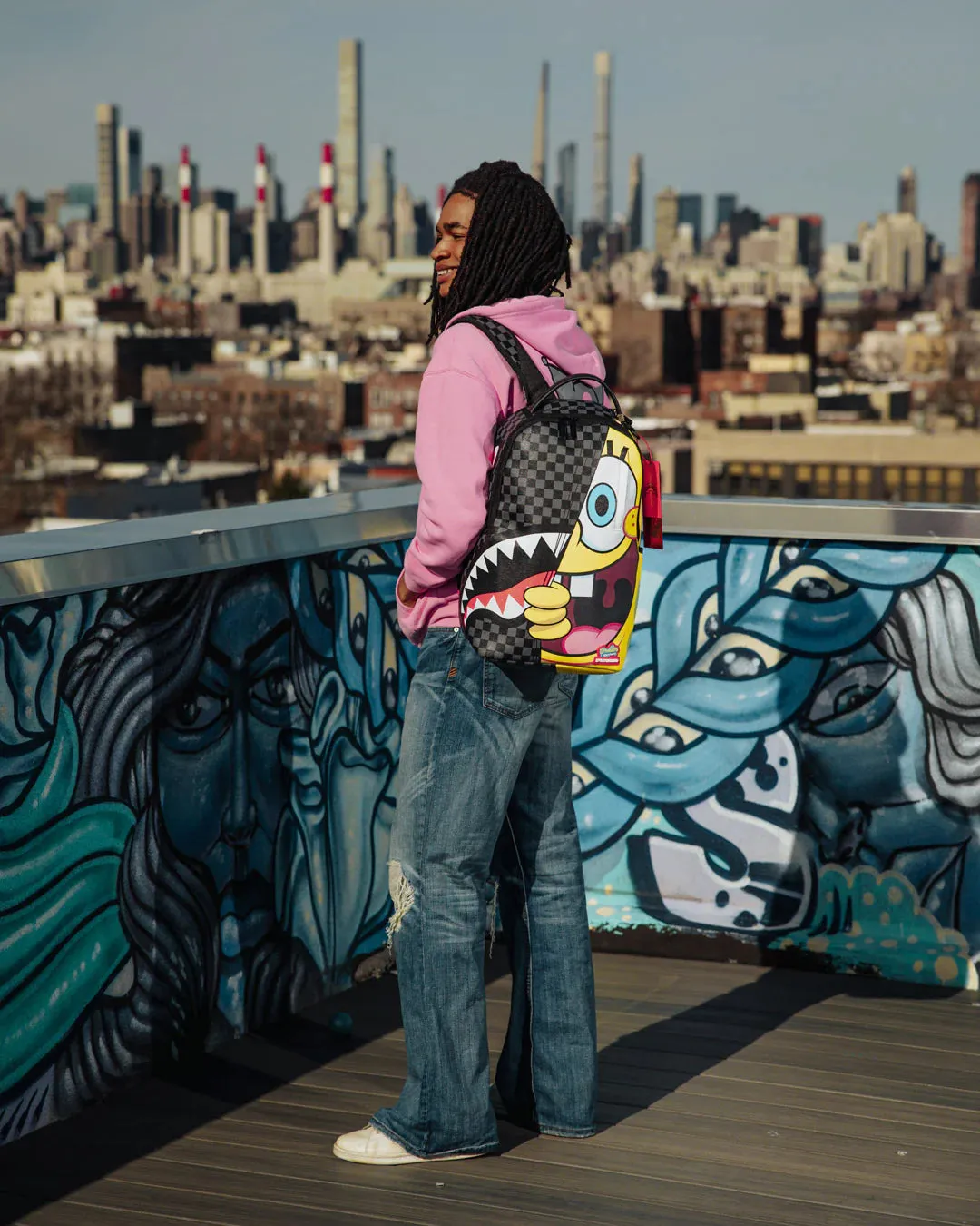 Sprayground SpongeBob Hello You're Amazing DLXSV Backpack