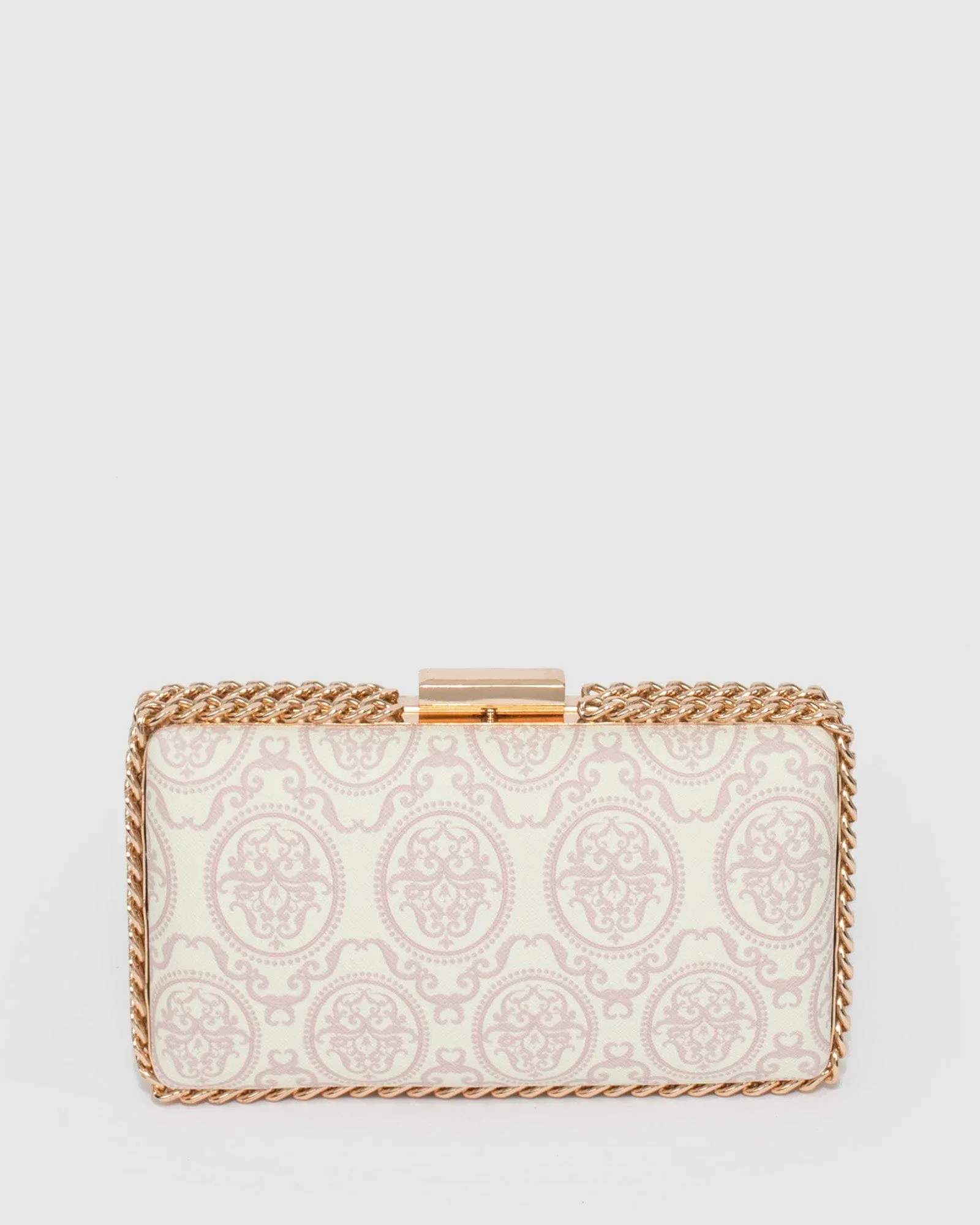 Steph Chain Print Clutch Bag