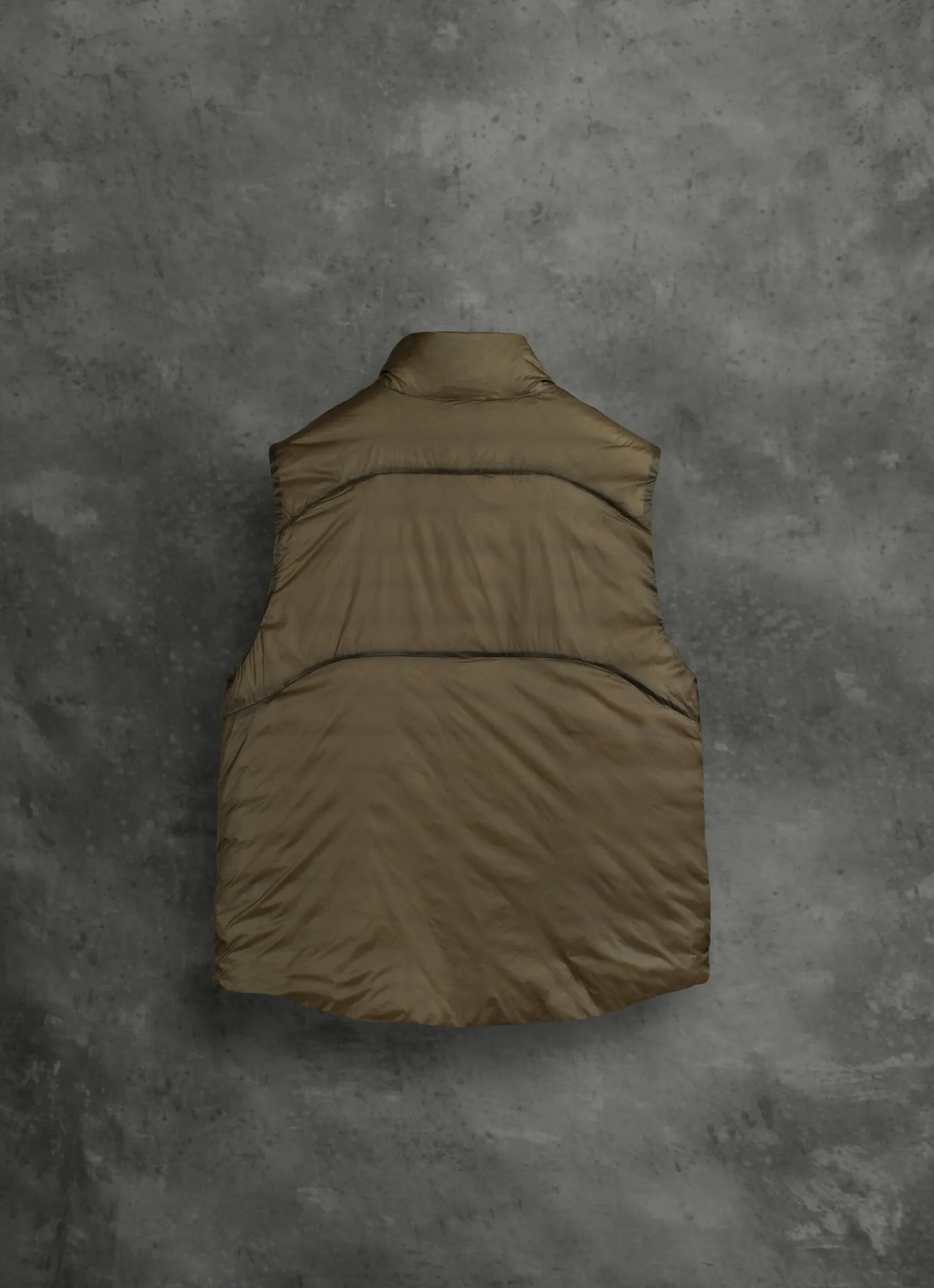 Taffeta and mini-ripstop fabric vest-