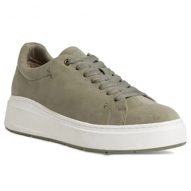 Tamaris  Womens 1-23700-28 763 Pistacchio Leather Trainers