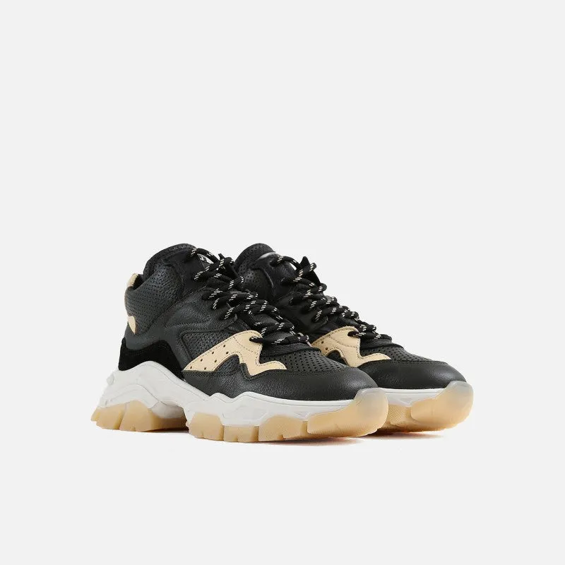 Tayke Over High Top Khaki Black Chunky Sneakers