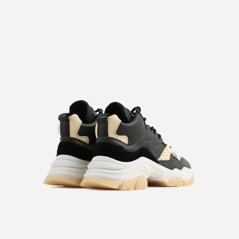 Tayke Over High Top Khaki Black Chunky Sneakers