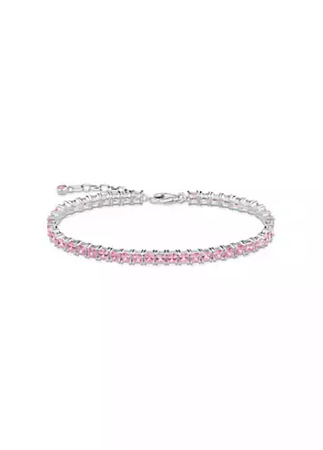 THOMAS SABO Pink Stone Tennis Bracelet | Grattan