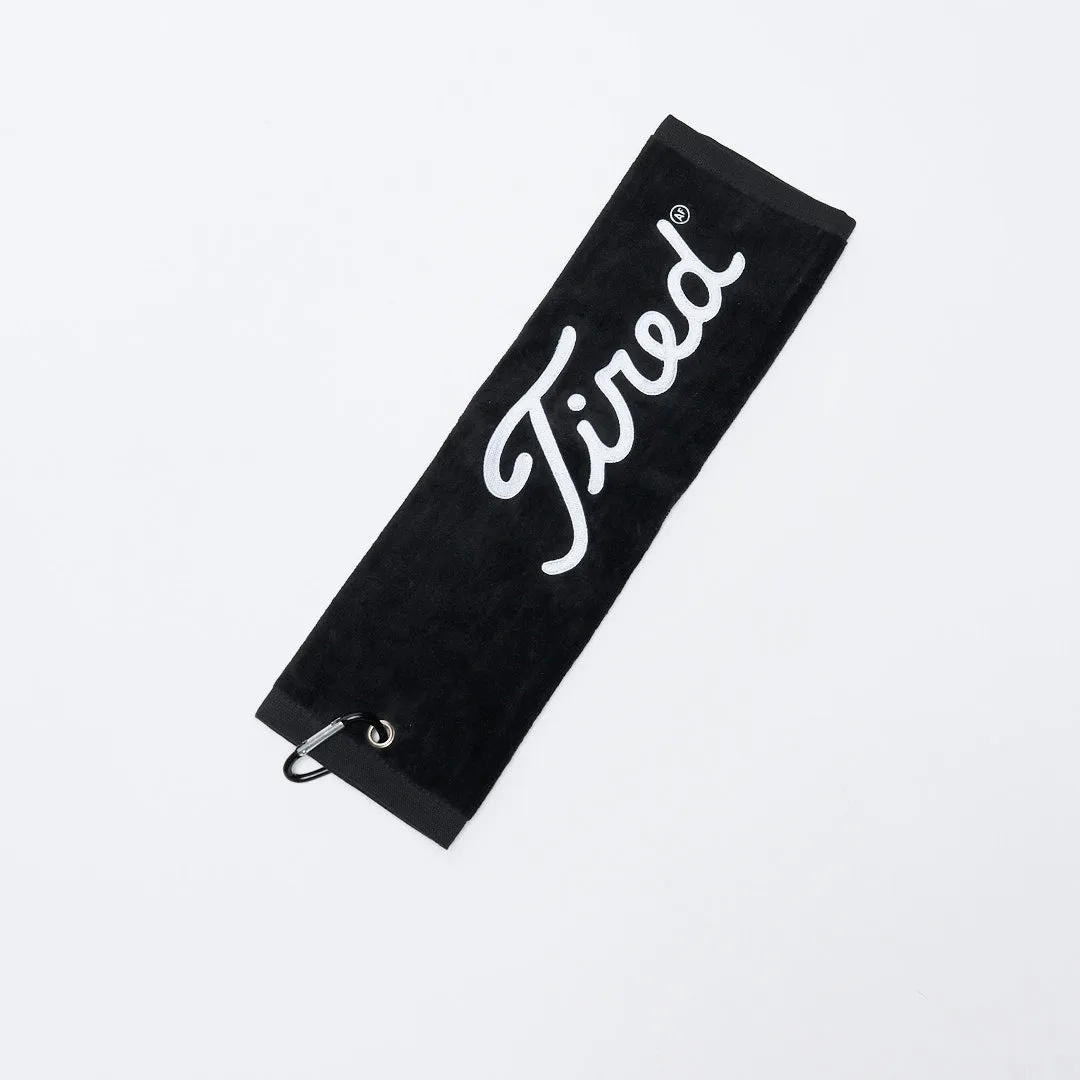 Tired Skateboards - Golf Towel (Black)