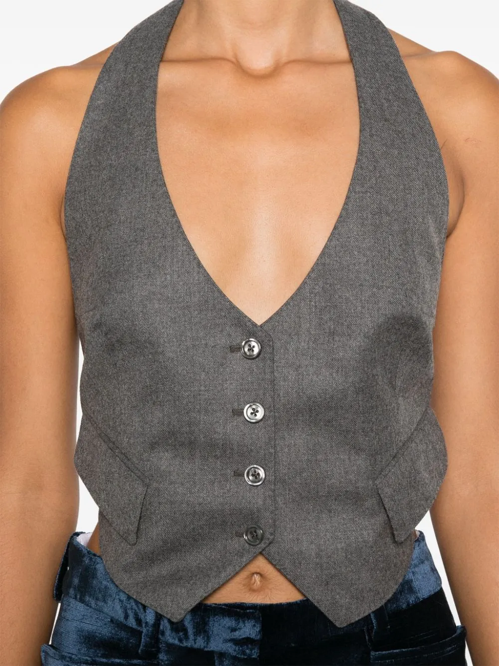 Tom Ford    Tom Ford Wool Open Back Vest