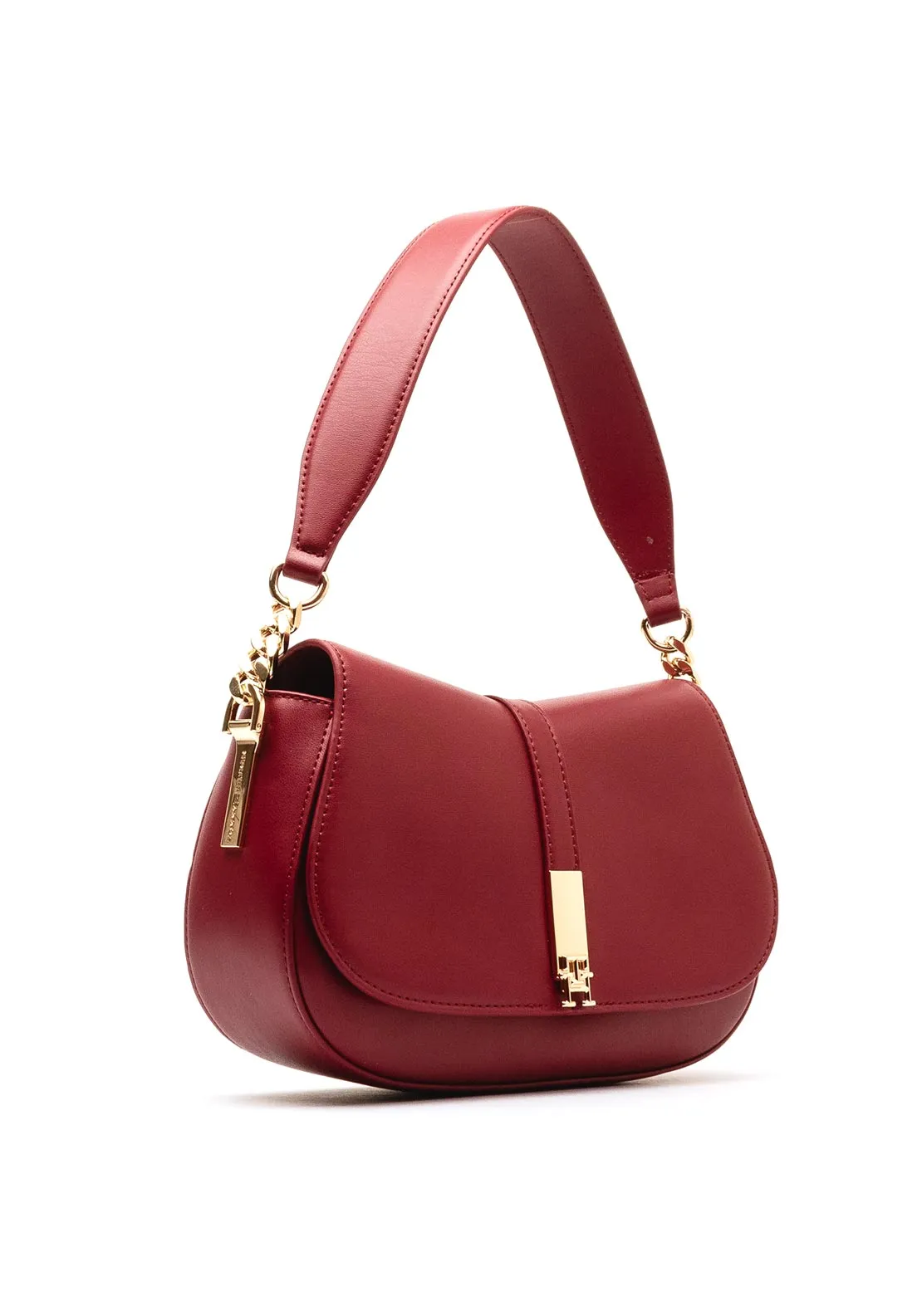 Tommy Hilfiger Heritage Crossbody Saddle Bag, Burgundy