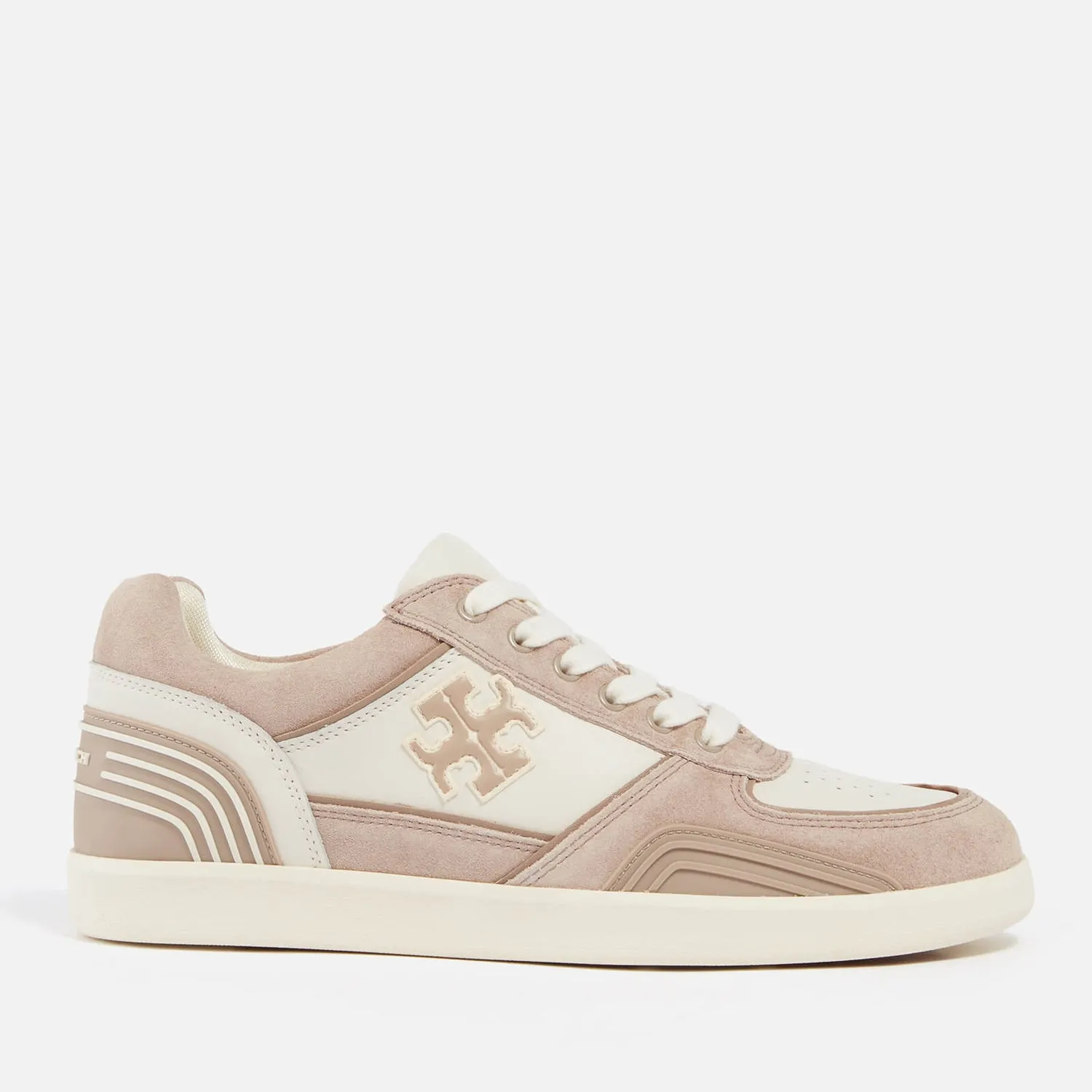 Tory Burch Women's Clover Leather and Suede Trainers