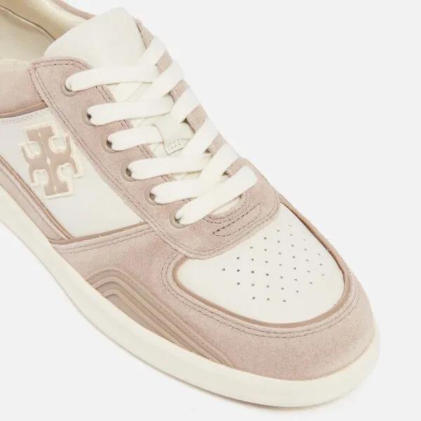 Tory Burch Women's Clover Leather and Suede Trainers