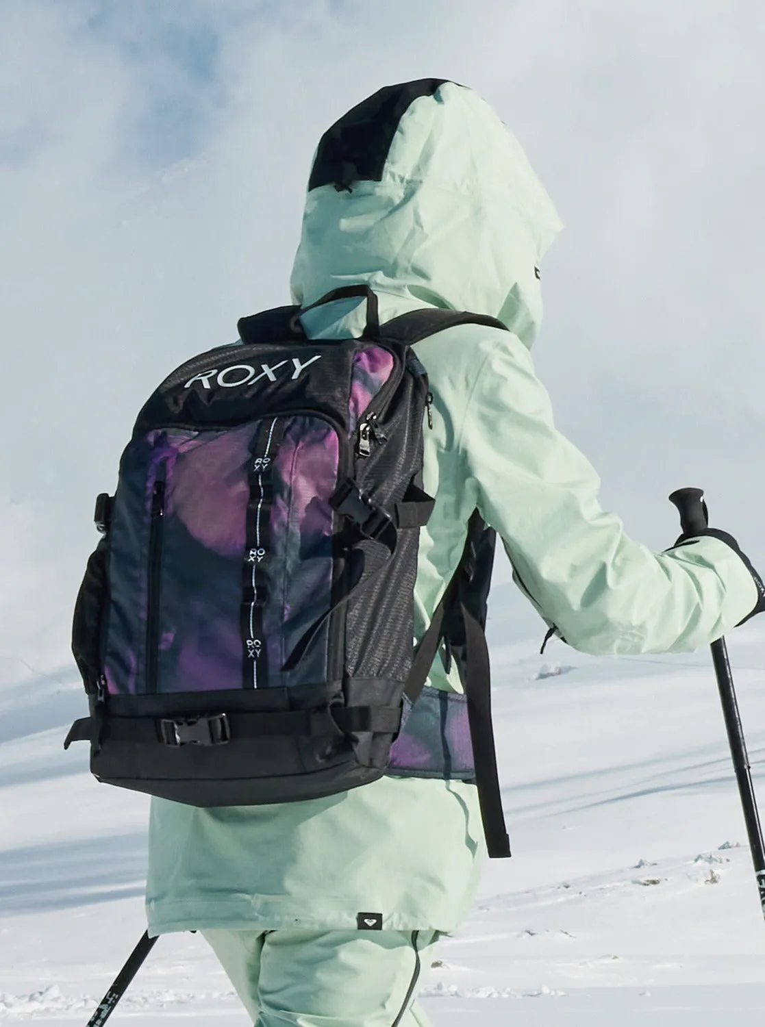 Tribute 23L Medium Snow Backpack - True Black Pansy Pansy