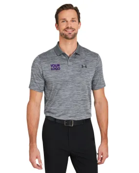 Under Armour Mens Performance 3.0 Custom Golf Polos, Grey