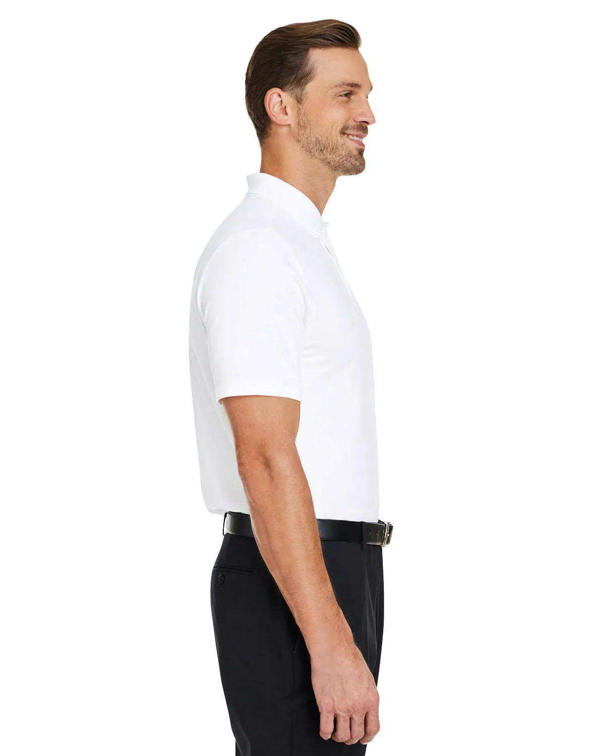 Under Armour Mens Performance 3.0 Custom Golf Polos, White