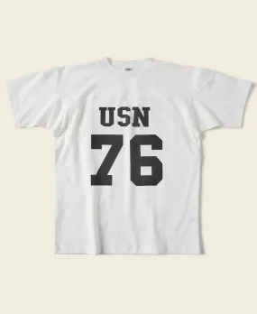 US Naval Football T-Shirt - White