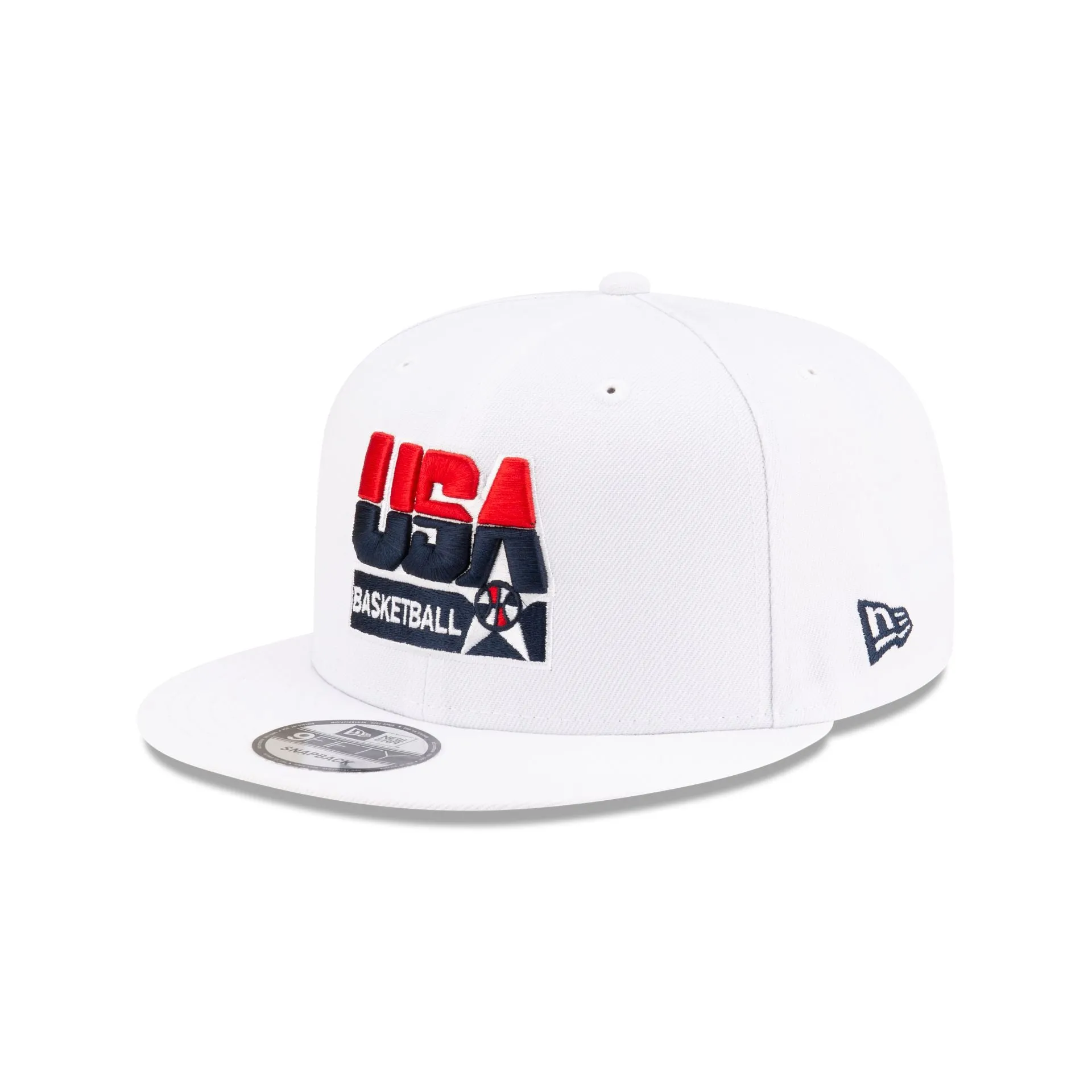 USA Basketball Wordmark Optic White 9FIFTY Snapback Hat