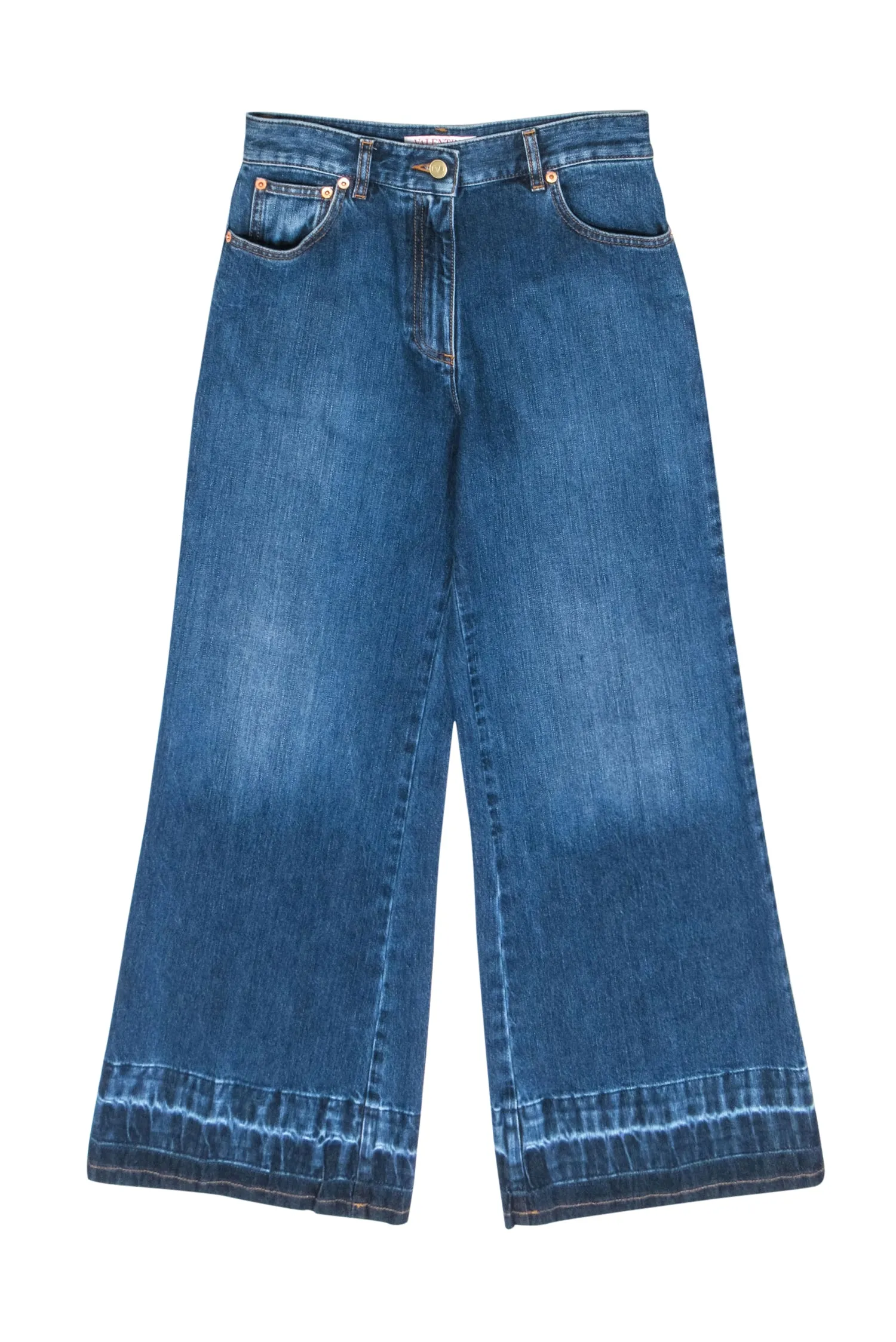 Valentino - Blue Washed Flare Leg Denim Jeans Sz 6