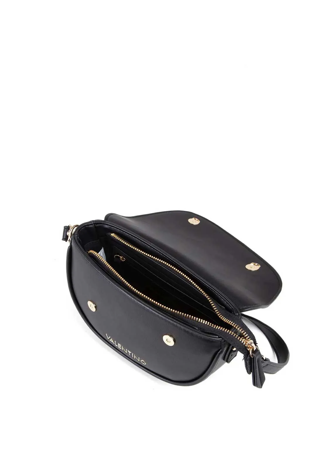 Valentino Piper Asymmetric Crossbody Bag, Black