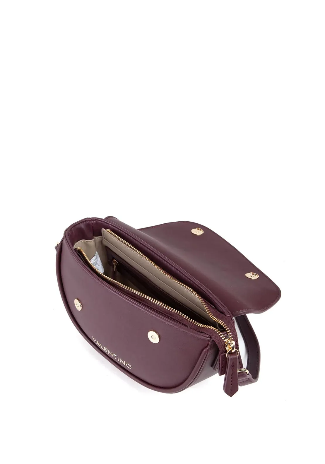 Valentino Piper Asymmetric Crossbody Bag, Wine