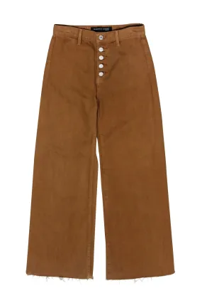 Veronica Beard Jeans - Tan Cropped Wide-Leg Jeans Sz 2