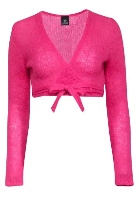 Versace Jeans Couture - Hot Pink Wrap Crop Top Sz M