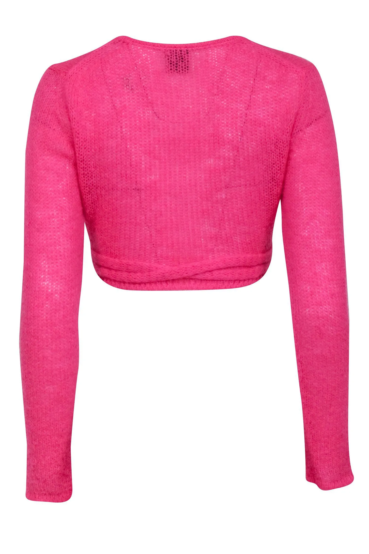 Versace Jeans Couture - Hot Pink Wrap Crop Top Sz M