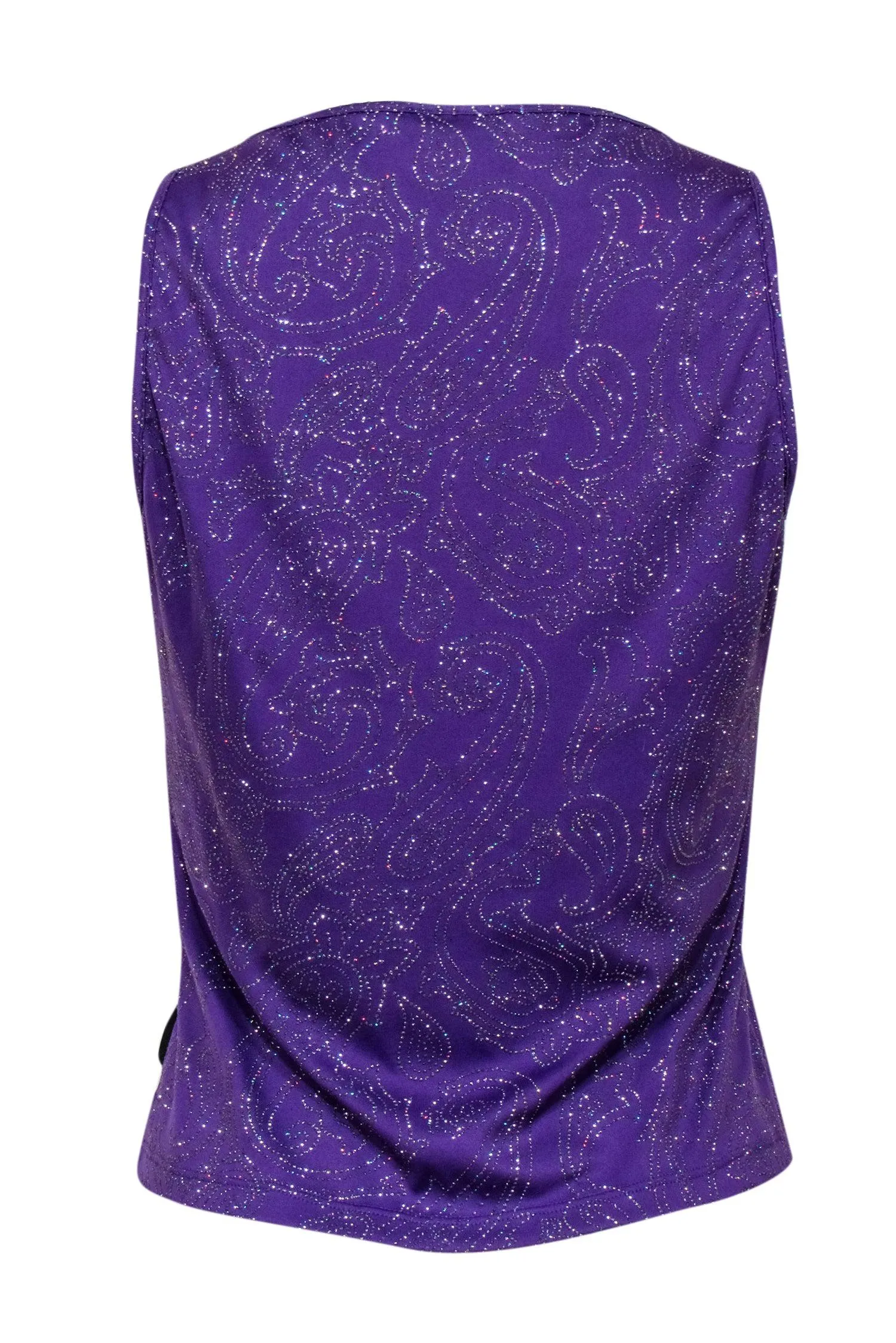 Versace Jeans Couture - Purple Embellished Sparkling Tank Sz M