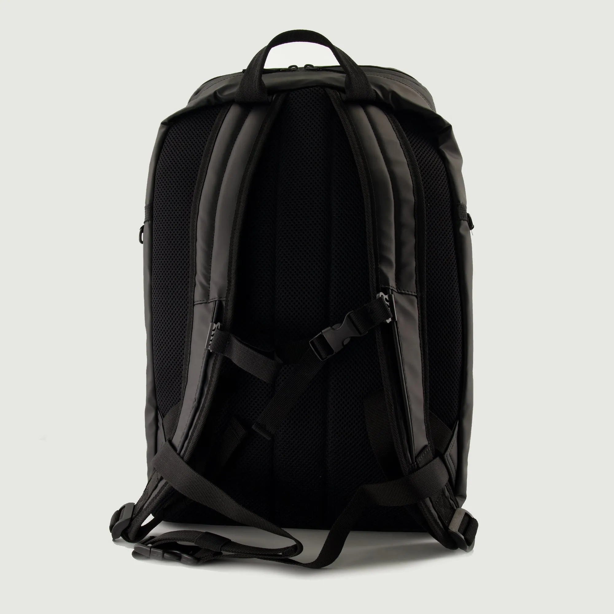 Versatile Black Nylon Backpack