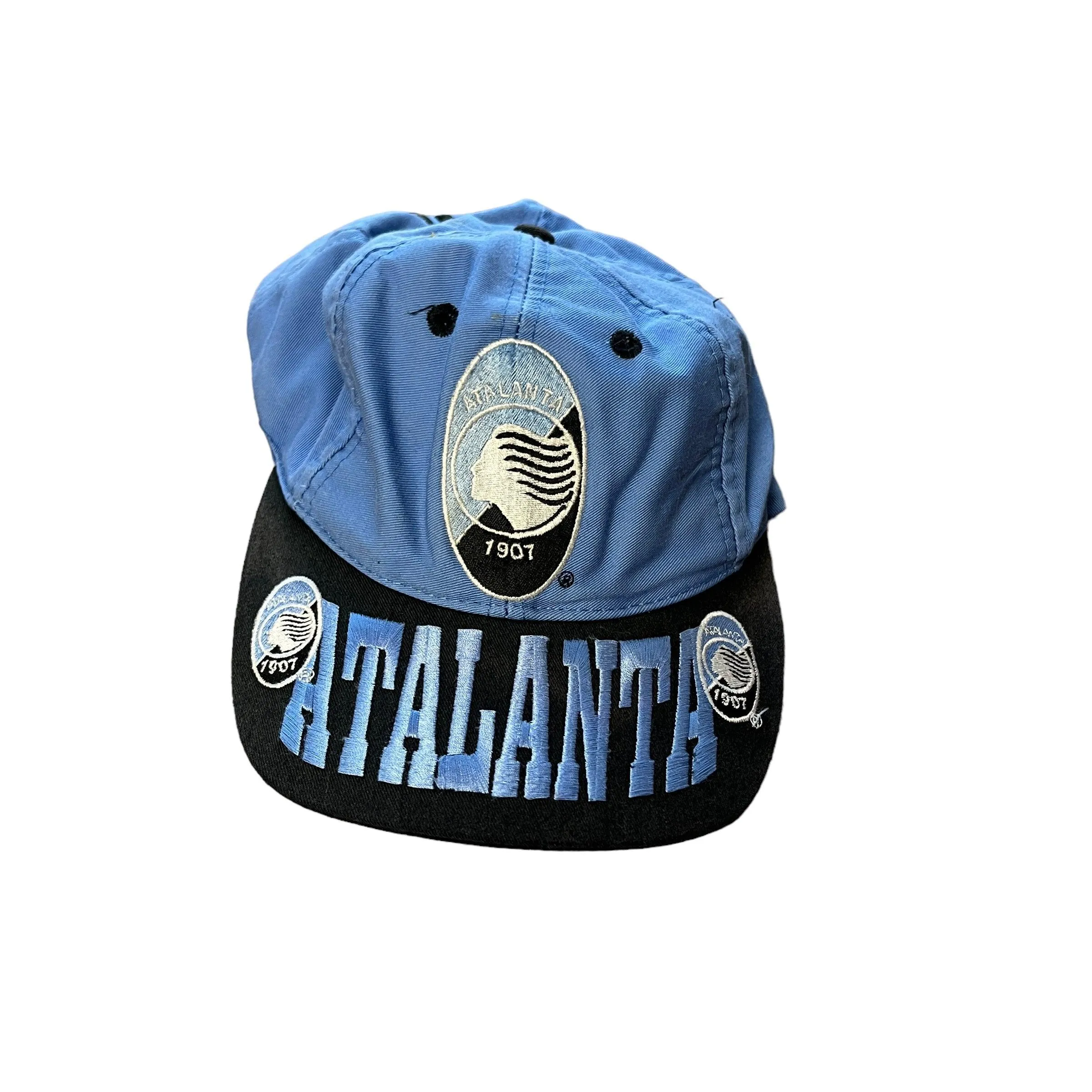 Vintage Blue + Black Atlanta Football Cap