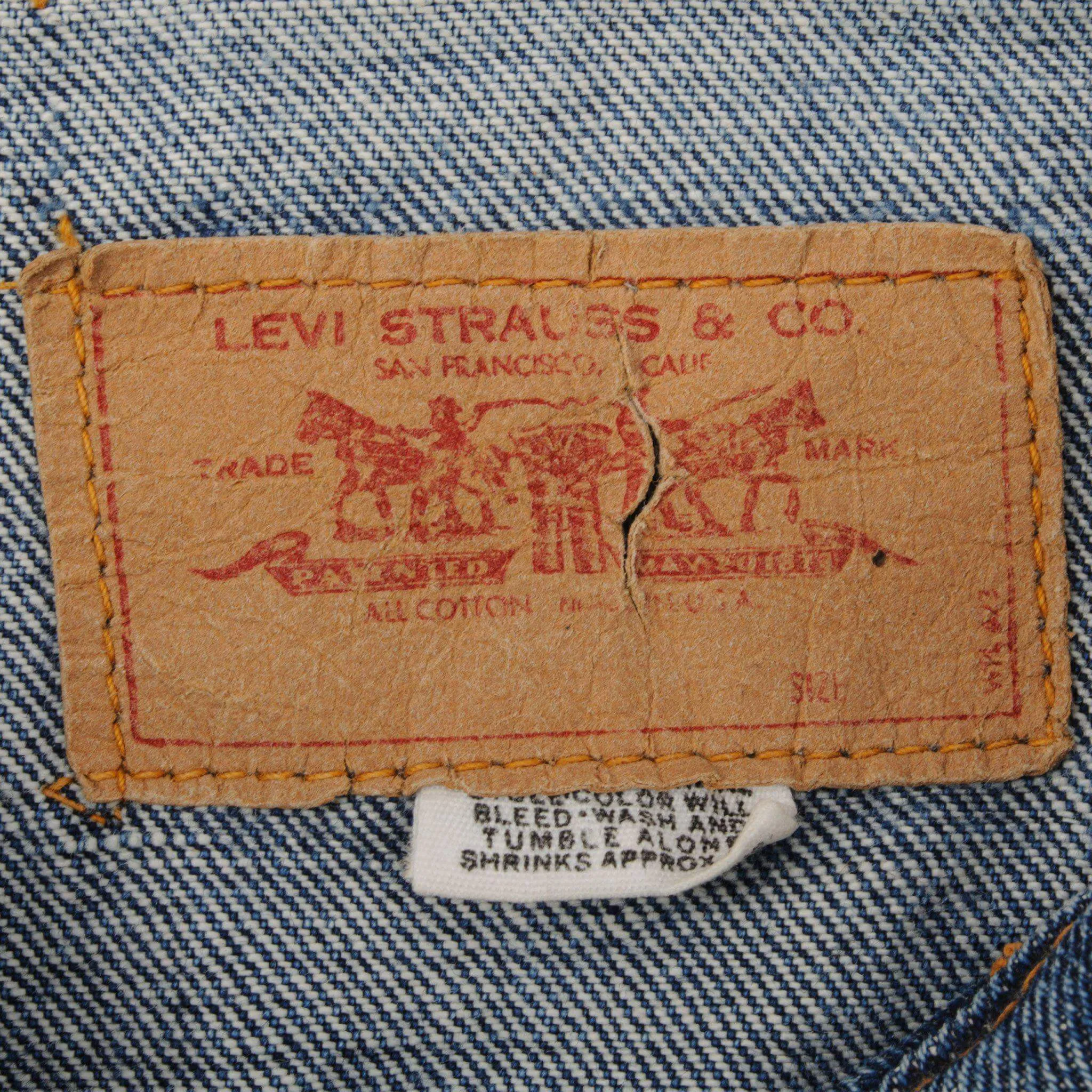 VINTAGE LEVIS JACKET SINGLE STITCH SIZE 46 MADE IN USA