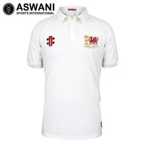 Wales Seniors Cricket ECB County Championship Playing Shirt, Short Sleeve