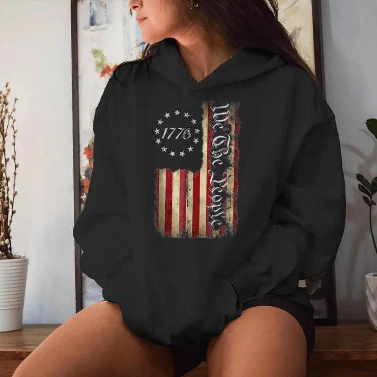 We The People 1776 American Flag 4Th Of July Women Women Hoodie