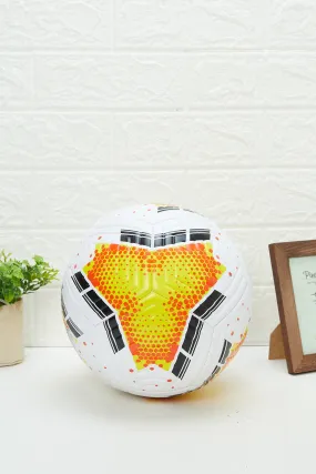 White And Yellow Printed Football