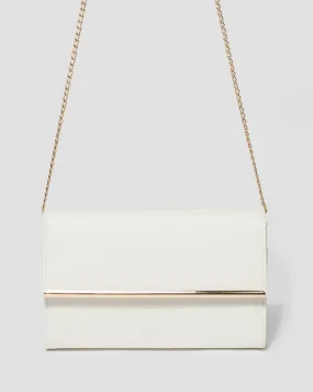 White Harriet Clutch Bag