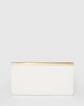 White Taylor Classic Clutch Bag