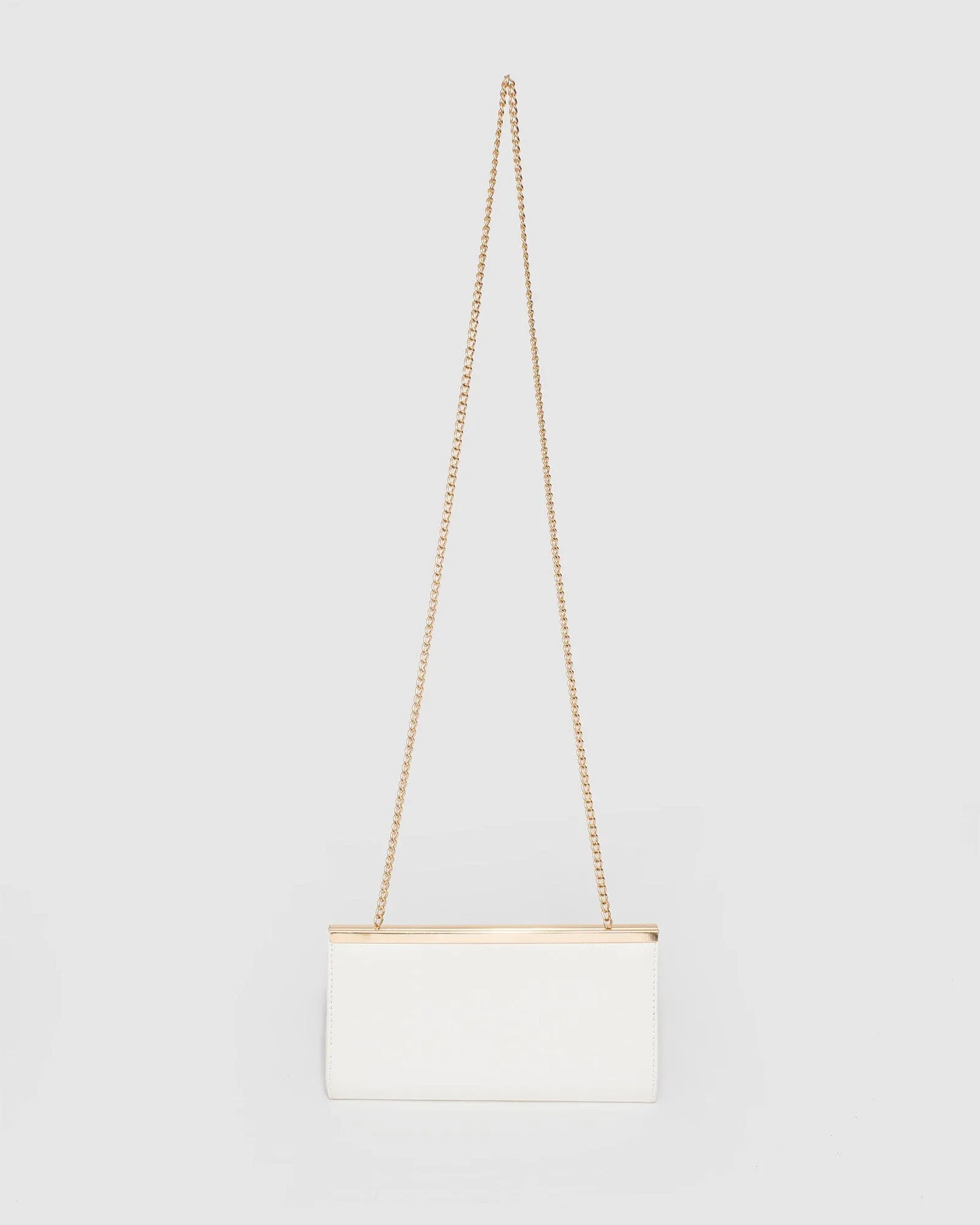 White Taylor Classic Clutch Bag