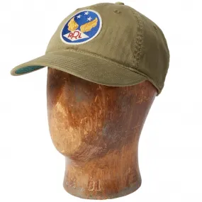 Winged-Logo Baseball Cap - Khaki