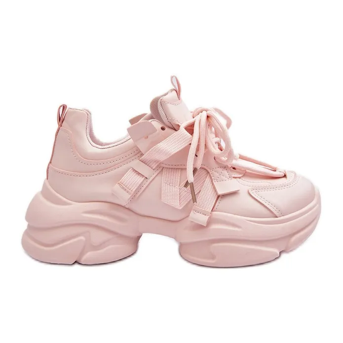 Women's Sneakers On A Chunky Sole, Pink Windamella