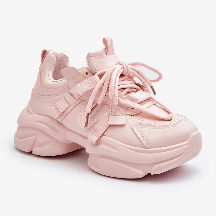 Women's Sneakers On A Chunky Sole, Pink Windamella