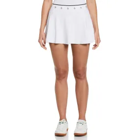 Women's 13 Essential Pete Elastic Waistband Tennis Skort In Bright White