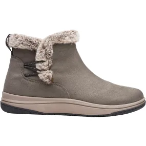 Women's Clarks Cloudsteppers Breeze Fur Dark Olive Fabric