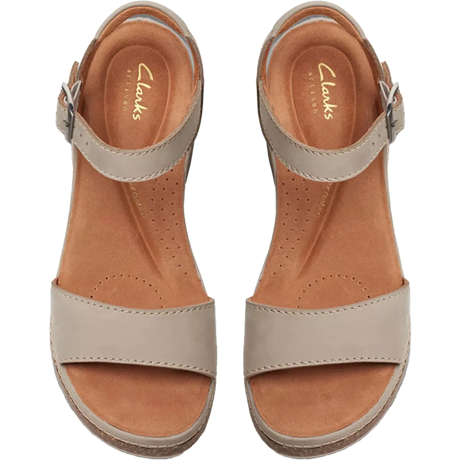 Women's Clarks Kassanda Lily Stone Nubuck