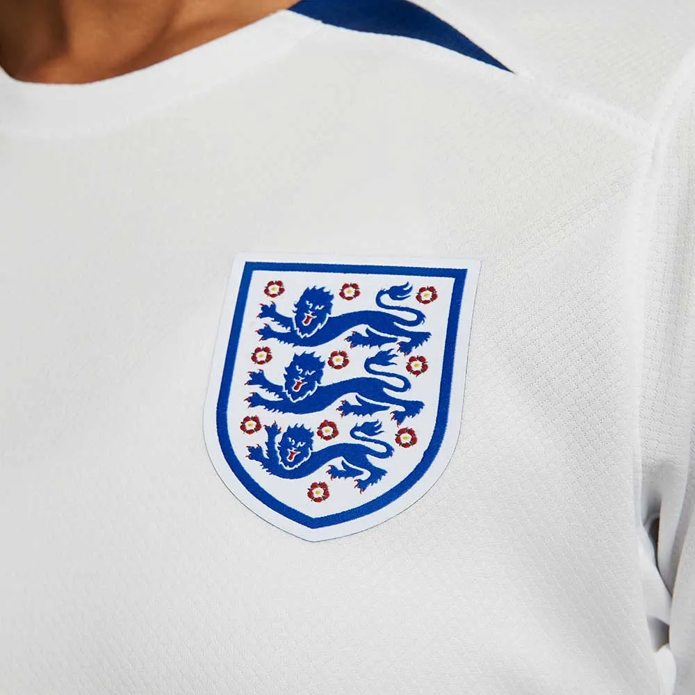 Women's England 2023 Stadium Home Nike Dri-FIT Soccer Jersey- Summit White/Gym Blue