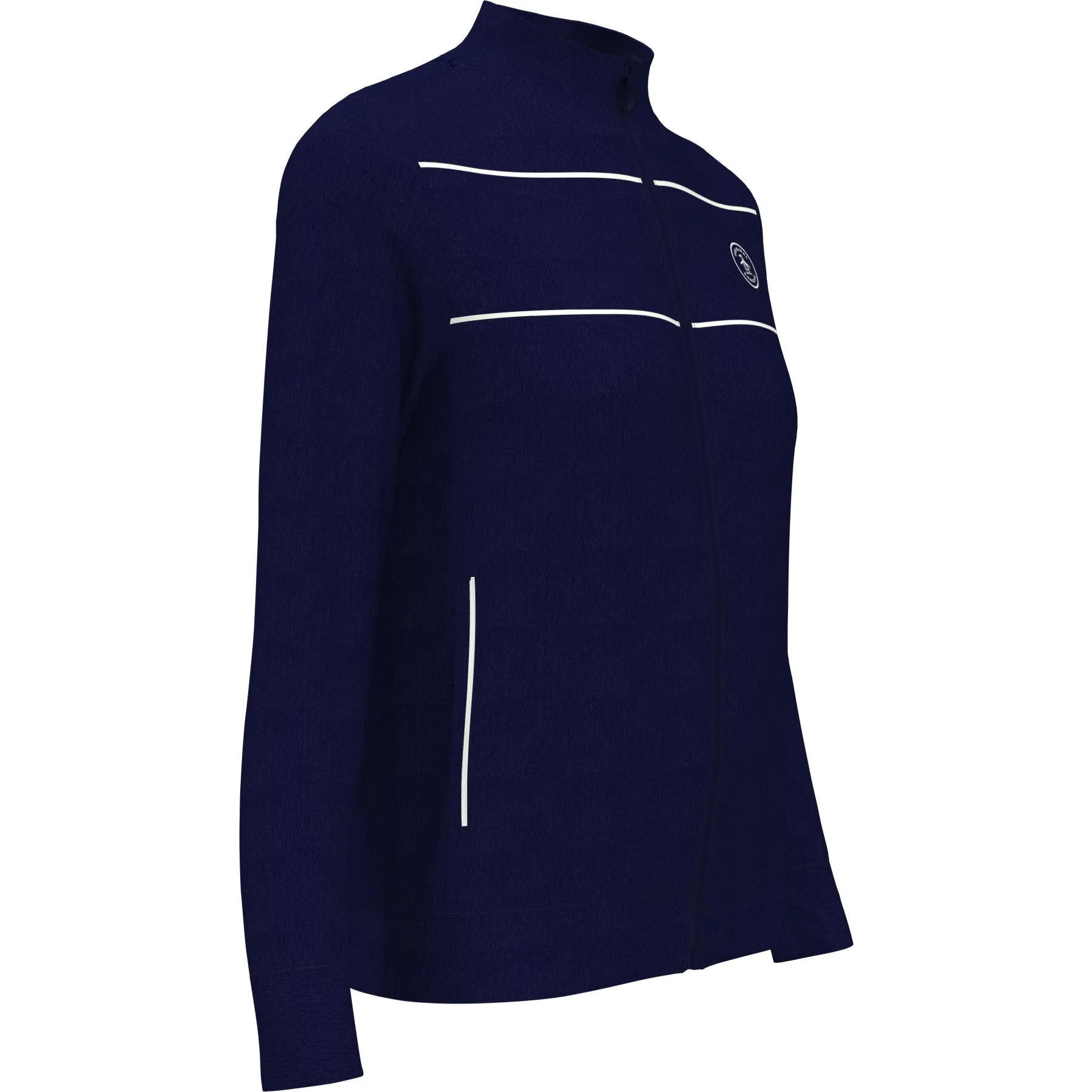 Women's Performance Track Style Tennis Jacket In Black Iris