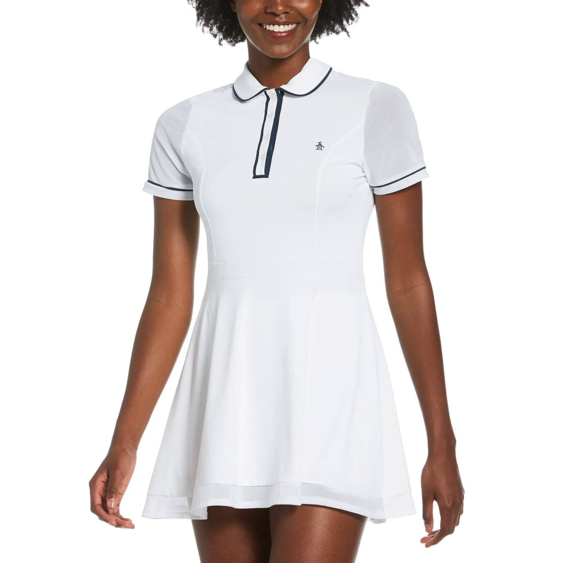 Women's Tennis Veronica Mesh Dress In Bright White