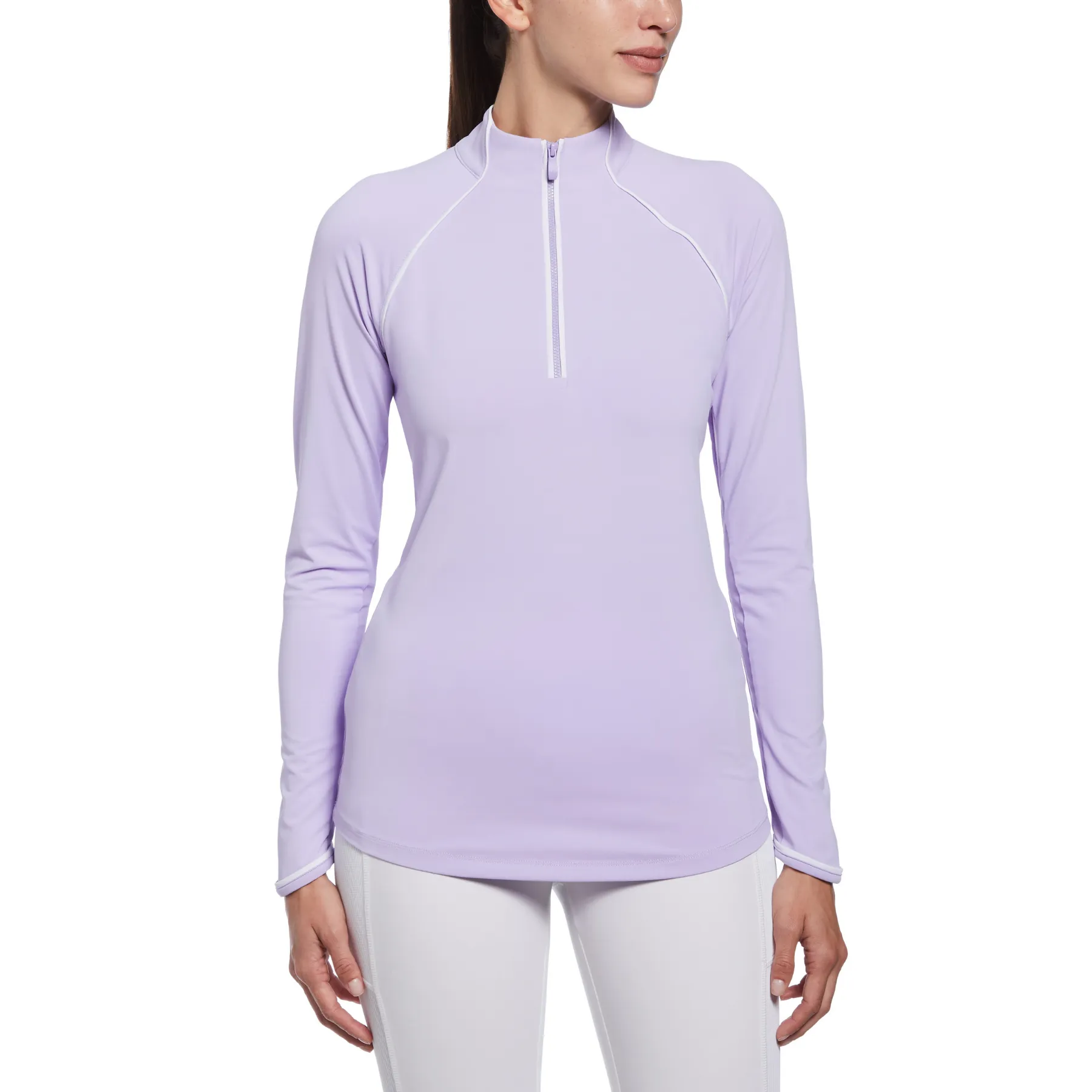 Women's Women's Long Sleeve Quarter Zip Tennis Sweatshirt In Lavender