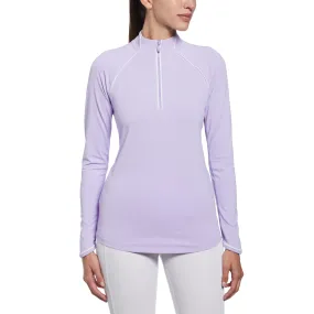 Women's Women's Long Sleeve Quarter Zip Tennis Sweatshirt In Lavender