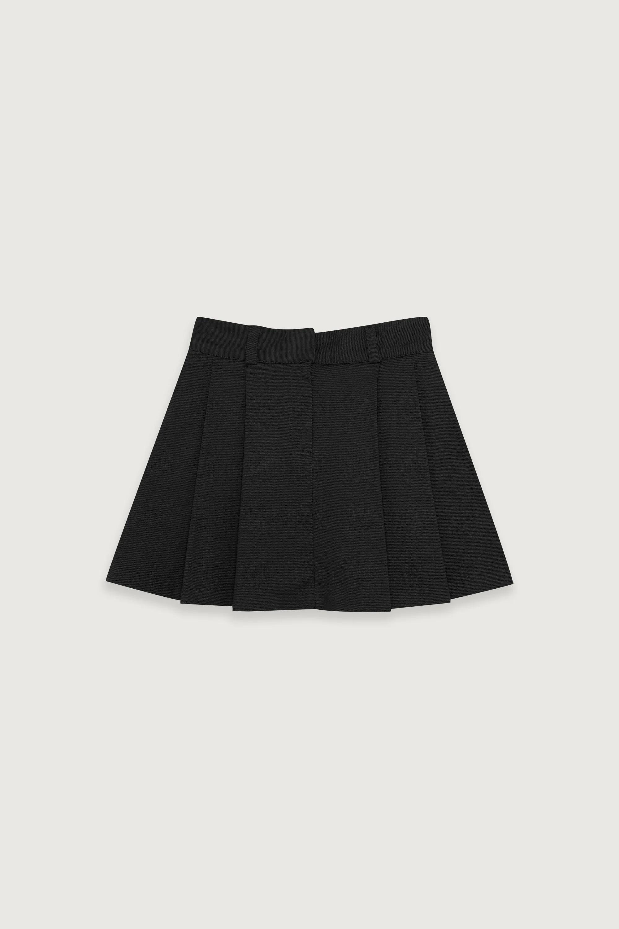 WOVEN PLEATED TENNIS SKIRT