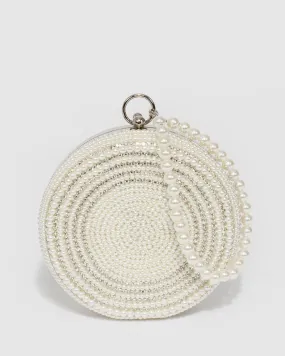 Yuki Pearl Ivory Clutch Bag